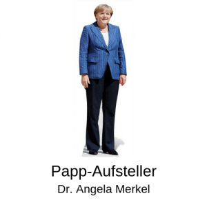 Lustige Geschenke - Pappaufsteller Merkel